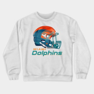 helmet from Miami dolphins Crewneck Sweatshirt